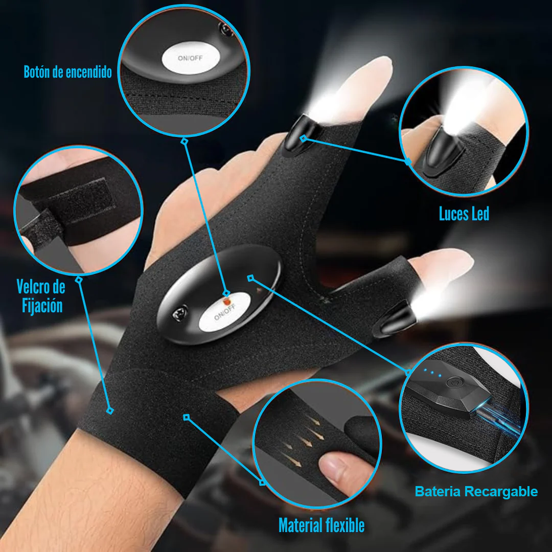 Guantes con Luz Led