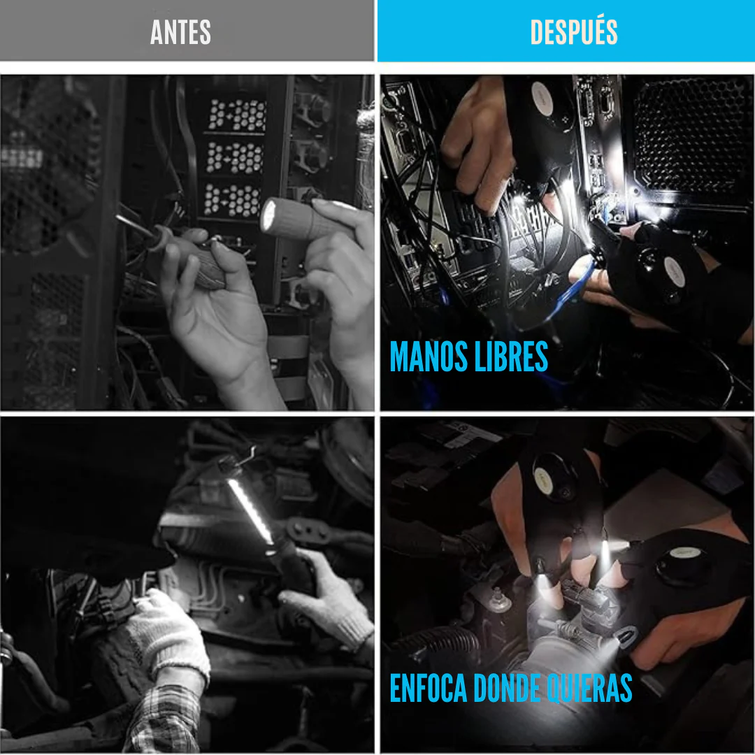 Guantes con Luz Led